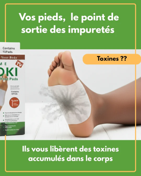 KINOKI Patch Détox 100% Original plantes : Eliminez douleurs, fatigue & stress